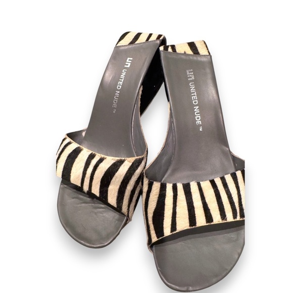 United Nude Mobius 2.5 Sandals – Zebra Pony Hair – Size 39 - Picture 5 of 7